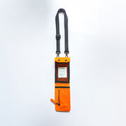 Orange cotton phone wallet